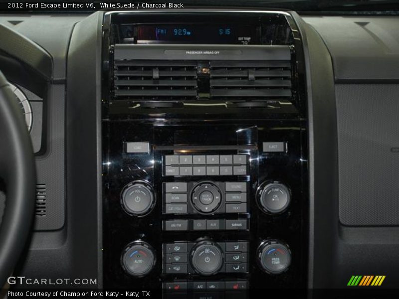 White Suede / Charcoal Black 2012 Ford Escape Limited V6