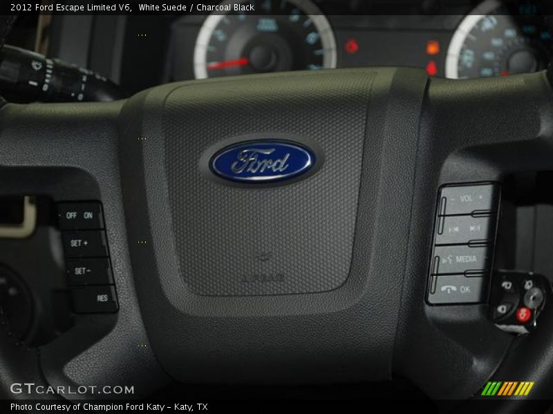 White Suede / Charcoal Black 2012 Ford Escape Limited V6