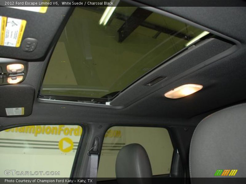 White Suede / Charcoal Black 2012 Ford Escape Limited V6