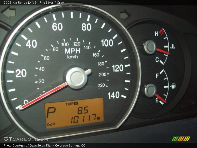 Fine Silver / Gray 2008 Kia Rondo LX V6