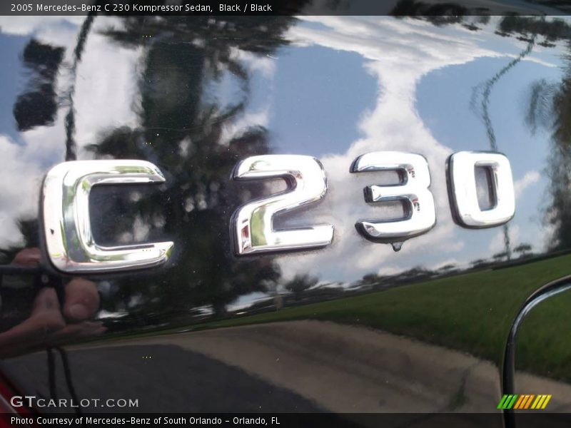 Black / Black 2005 Mercedes-Benz C 230 Kompressor Sedan