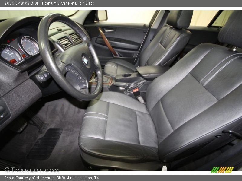 Titanium Silver Metallic / Black 2006 BMW X3 3.0i