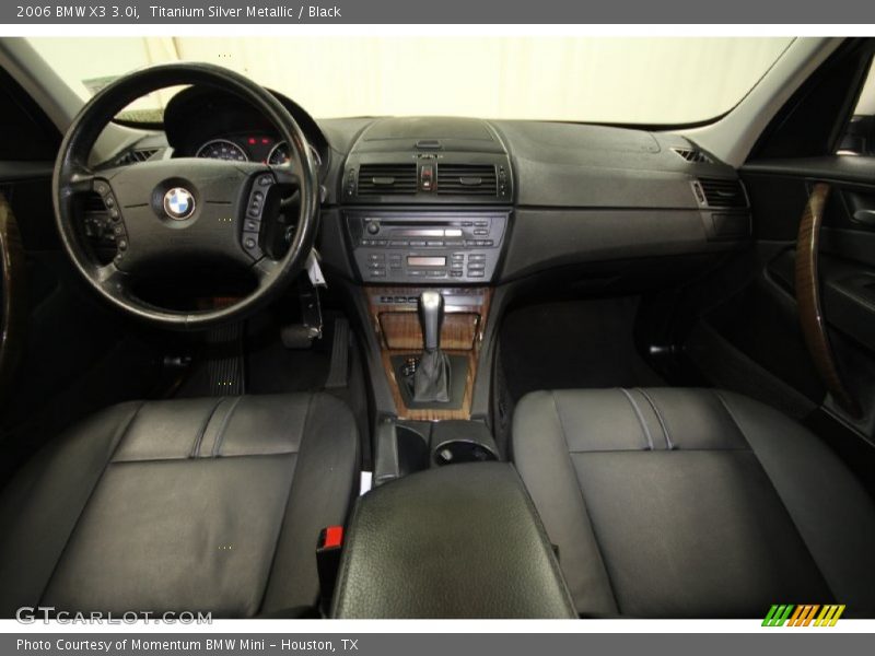 Titanium Silver Metallic / Black 2006 BMW X3 3.0i