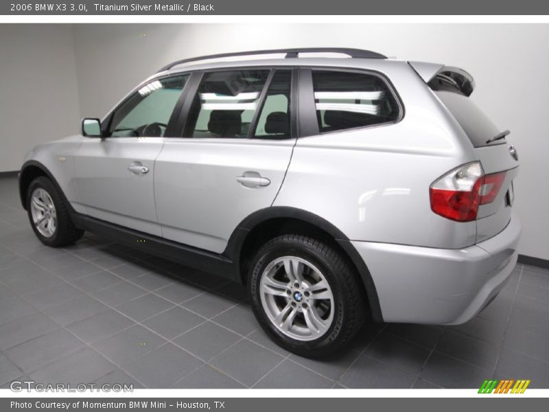 Titanium Silver Metallic / Black 2006 BMW X3 3.0i