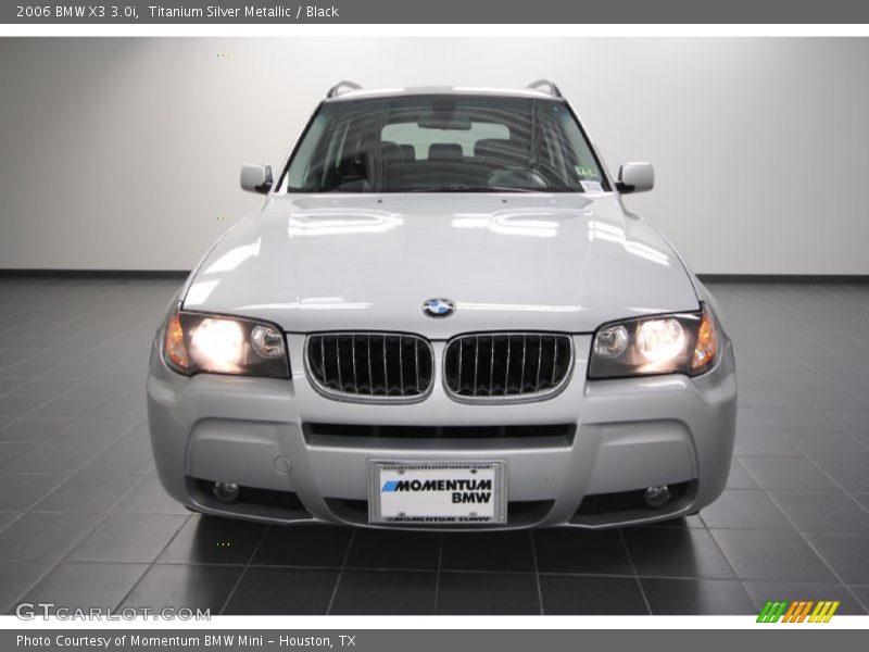 Titanium Silver Metallic / Black 2006 BMW X3 3.0i
