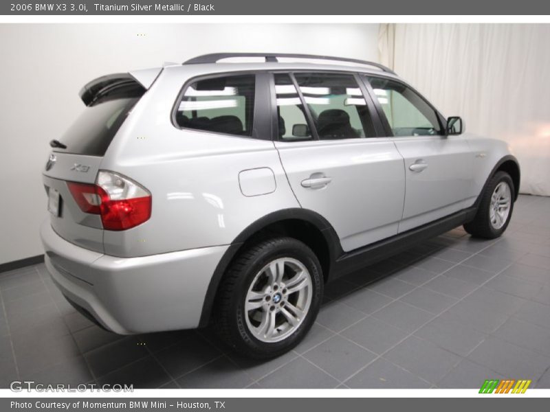 Titanium Silver Metallic / Black 2006 BMW X3 3.0i