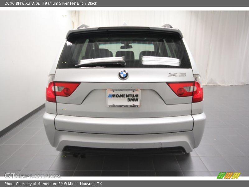 Titanium Silver Metallic / Black 2006 BMW X3 3.0i