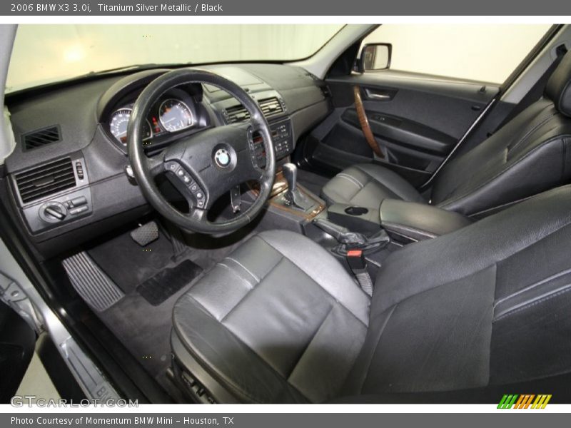 Titanium Silver Metallic / Black 2006 BMW X3 3.0i