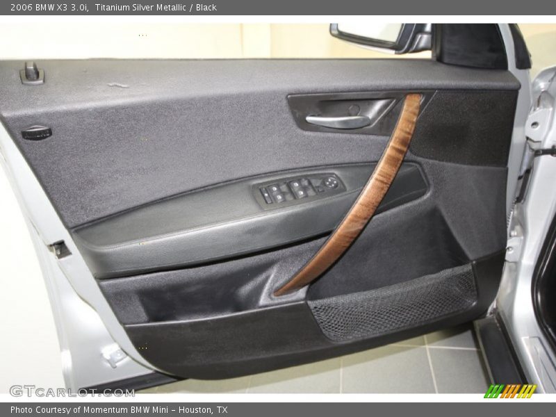 Titanium Silver Metallic / Black 2006 BMW X3 3.0i
