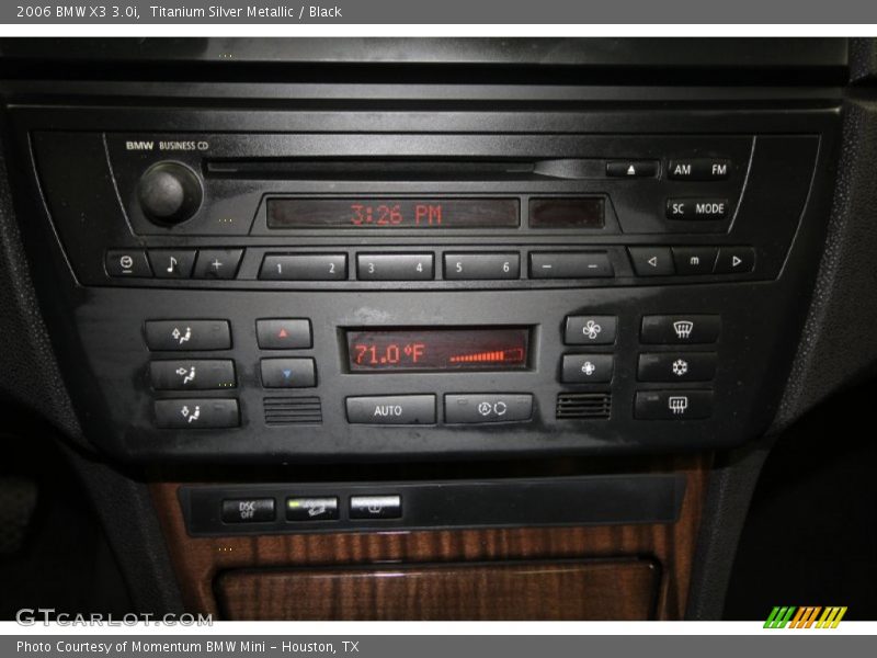 Titanium Silver Metallic / Black 2006 BMW X3 3.0i