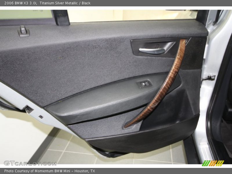 Titanium Silver Metallic / Black 2006 BMW X3 3.0i