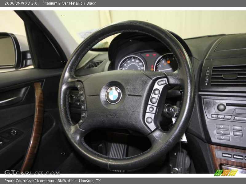 Titanium Silver Metallic / Black 2006 BMW X3 3.0i