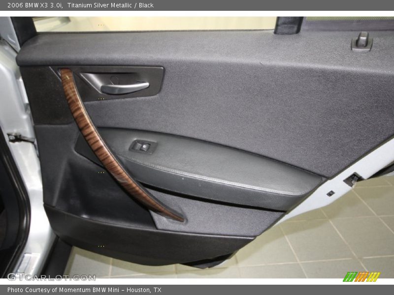 Titanium Silver Metallic / Black 2006 BMW X3 3.0i