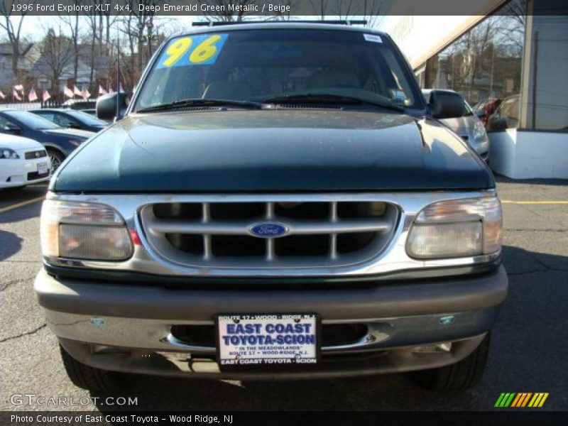 Deep Emerald Green Metallic / Beige 1996 Ford Explorer XLT 4x4