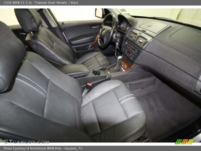 Titanium Silver Metallic / Black 2006 BMW X3 3.0i