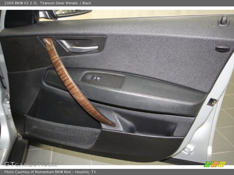 Titanium Silver Metallic / Black 2006 BMW X3 3.0i