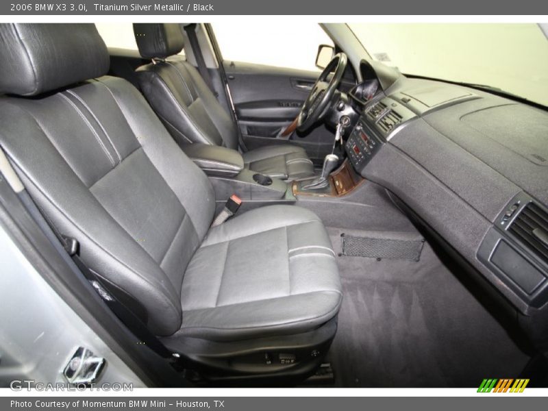 Titanium Silver Metallic / Black 2006 BMW X3 3.0i