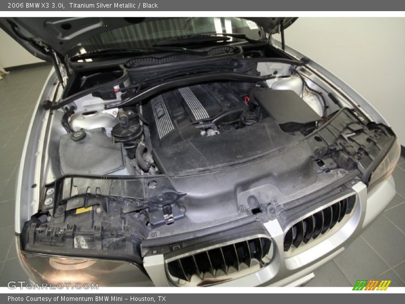 Titanium Silver Metallic / Black 2006 BMW X3 3.0i