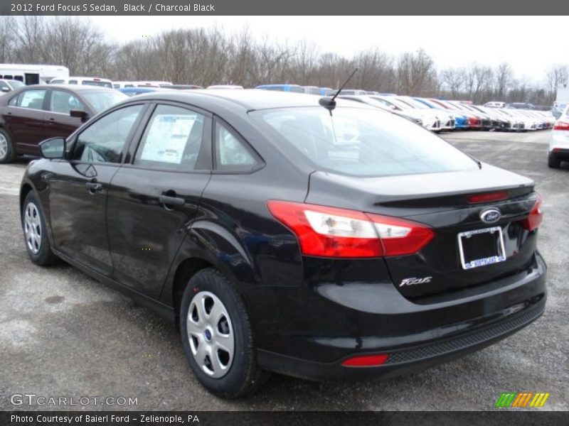 Black / Charcoal Black 2012 Ford Focus S Sedan
