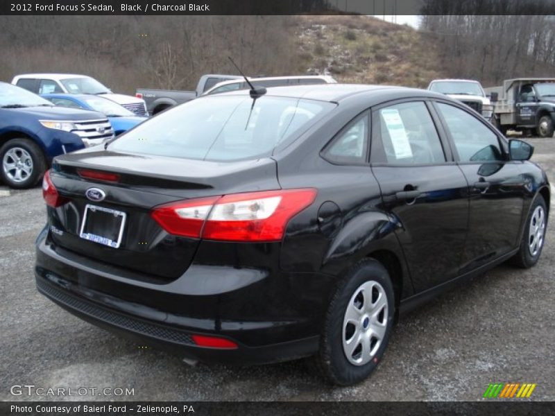 Black / Charcoal Black 2012 Ford Focus S Sedan
