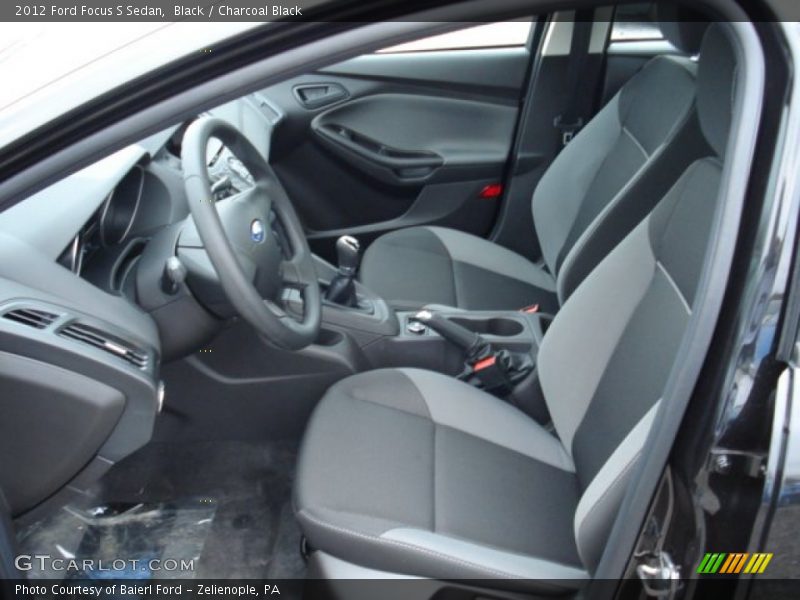 Black / Charcoal Black 2012 Ford Focus S Sedan