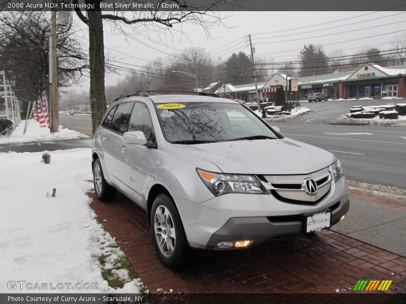 Billet Silver Metallic / Ebony 2008 Acura MDX Technology