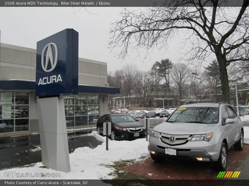 Billet Silver Metallic / Ebony 2008 Acura MDX Technology