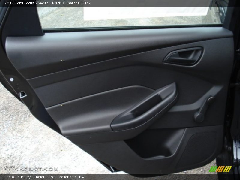 Black / Charcoal Black 2012 Ford Focus S Sedan