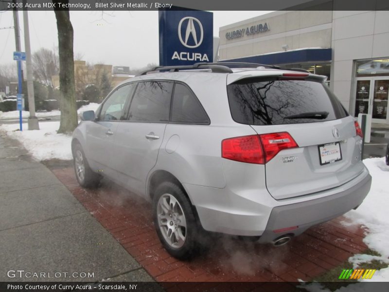 Billet Silver Metallic / Ebony 2008 Acura MDX Technology