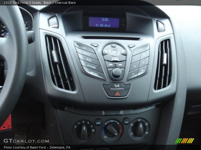 Black / Charcoal Black 2012 Ford Focus S Sedan