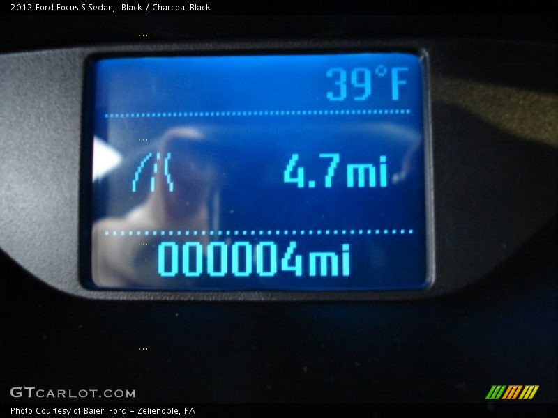 Black / Charcoal Black 2012 Ford Focus S Sedan