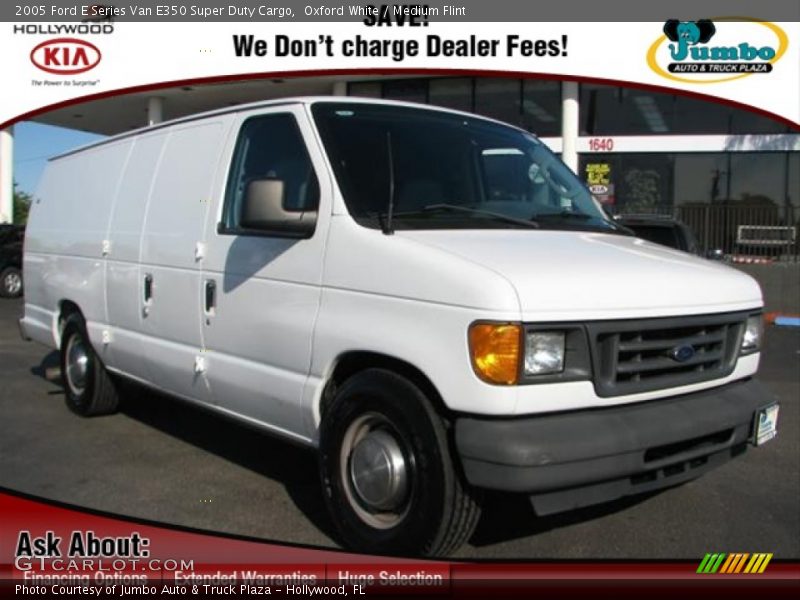 Oxford White / Medium Flint 2005 Ford E Series Van E350 Super Duty Cargo