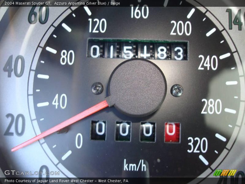 Azzuro Argentina (Silver Blue) / Beige 2004 Maserati Spyder GT