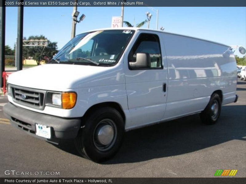 Oxford White / Medium Flint 2005 Ford E Series Van E350 Super Duty Cargo