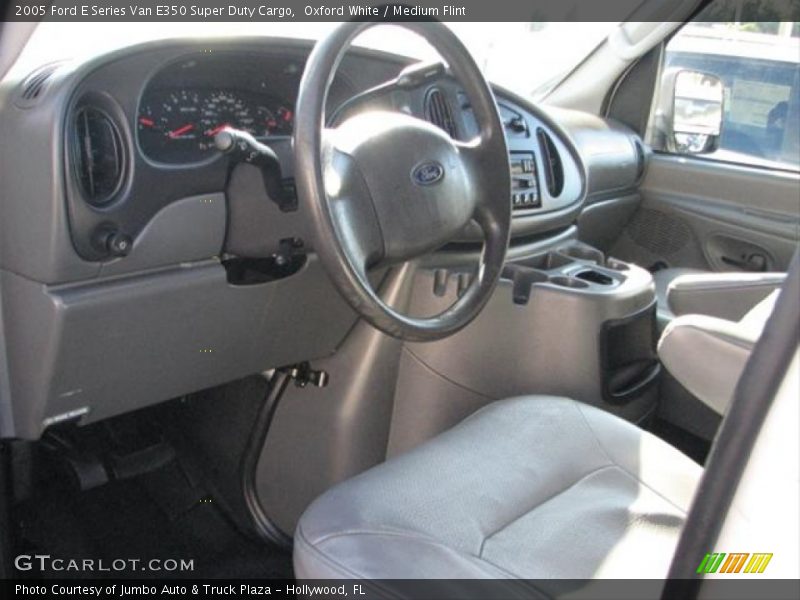 Oxford White / Medium Flint 2005 Ford E Series Van E350 Super Duty Cargo