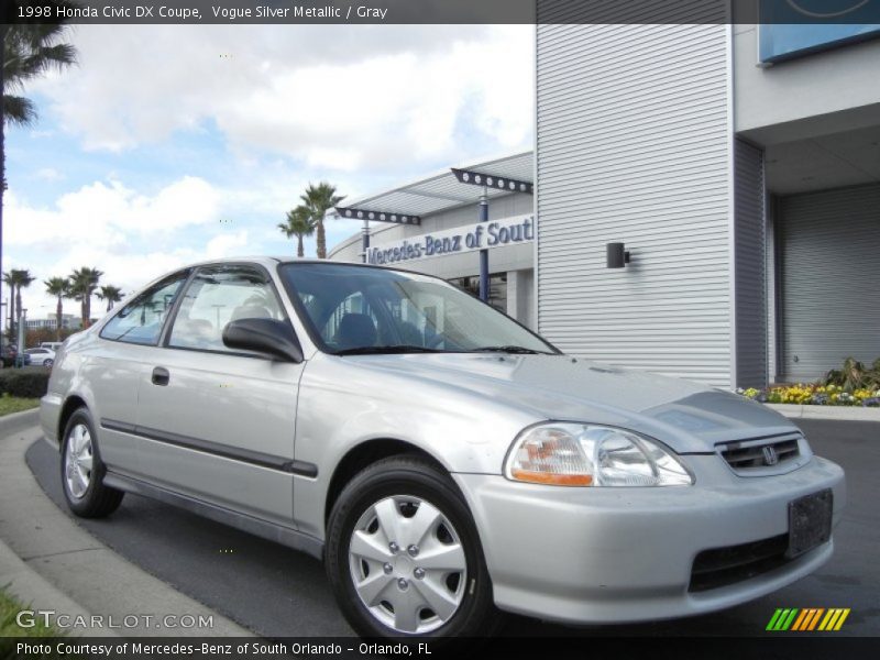 Vogue Silver Metallic / Gray 1998 Honda Civic DX Coupe