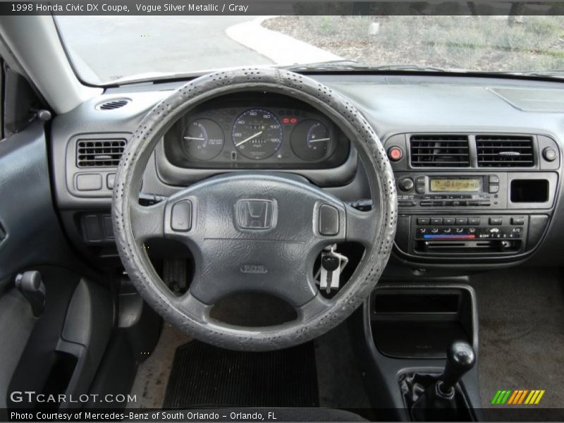 Vogue Silver Metallic / Gray 1998 Honda Civic DX Coupe