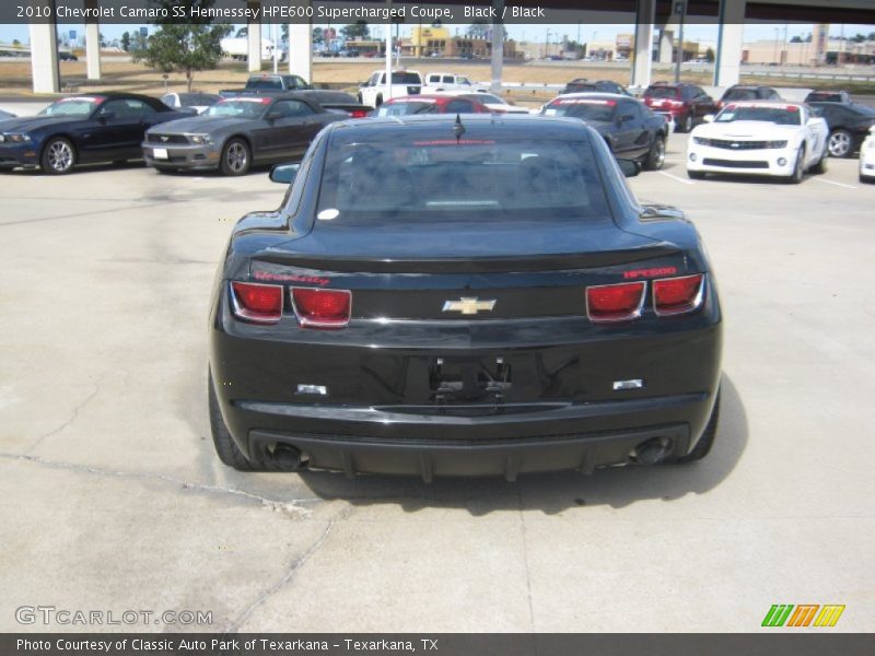 Black / Black 2010 Chevrolet Camaro SS Hennessey HPE600 Supercharged Coupe