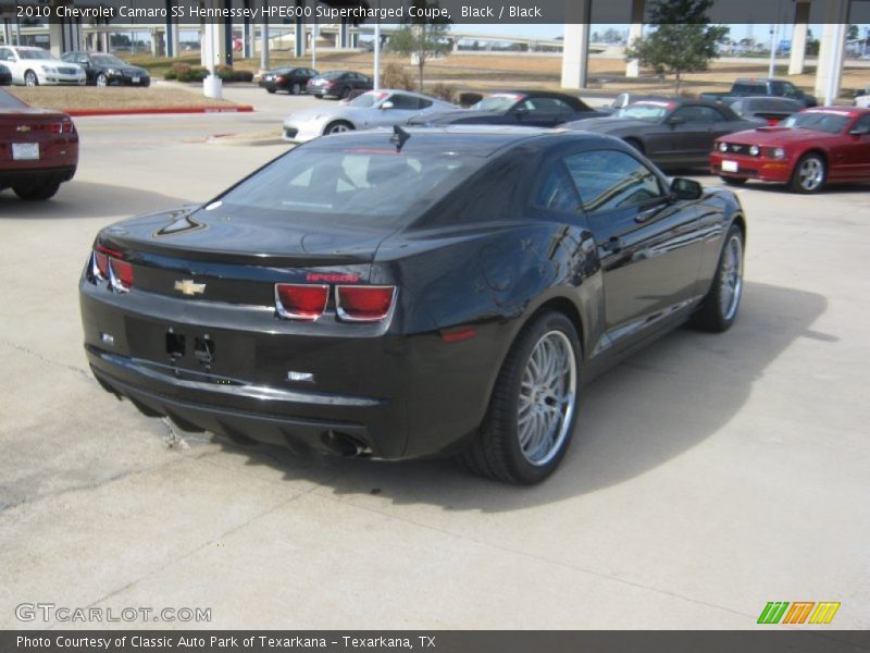 Black / Black 2010 Chevrolet Camaro SS Hennessey HPE600 Supercharged Coupe
