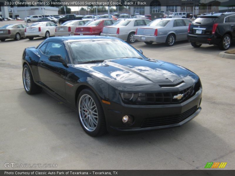 Black / Black 2010 Chevrolet Camaro SS Hennessey HPE600 Supercharged Coupe