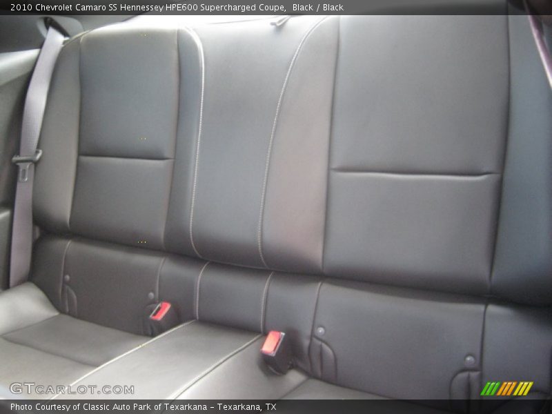 Rear Seat of 2010 Camaro SS Hennessey HPE600 Supercharged Coupe