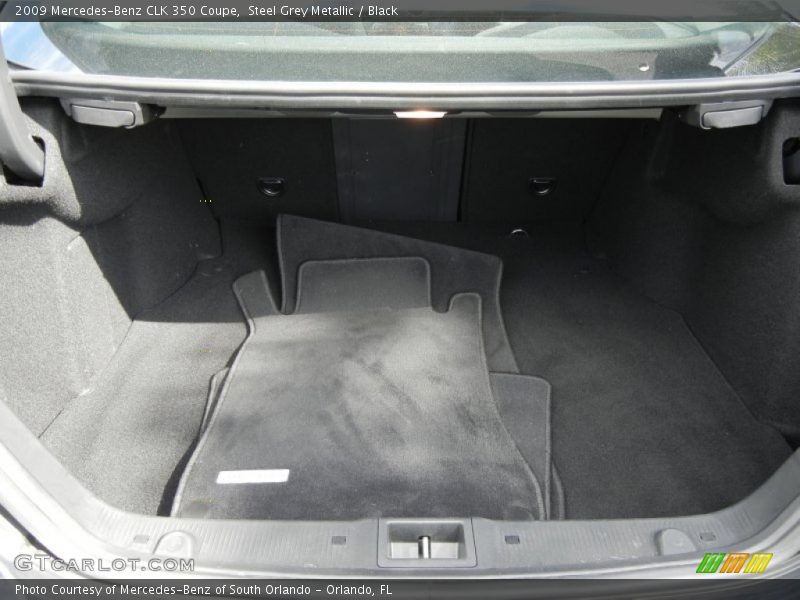 Steel Grey Metallic / Black 2009 Mercedes-Benz CLK 350 Coupe
