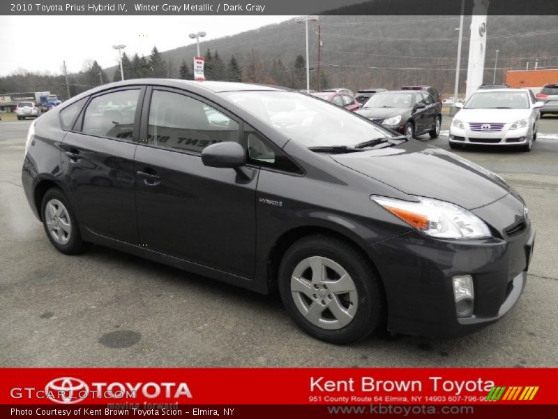 Winter Gray Metallic / Dark Gray 2010 Toyota Prius Hybrid IV