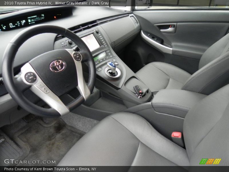 Winter Gray Metallic / Dark Gray 2010 Toyota Prius Hybrid IV