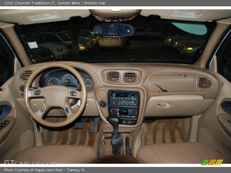 Summit White / Medium Oak 2002 Chevrolet TrailBlazer LT