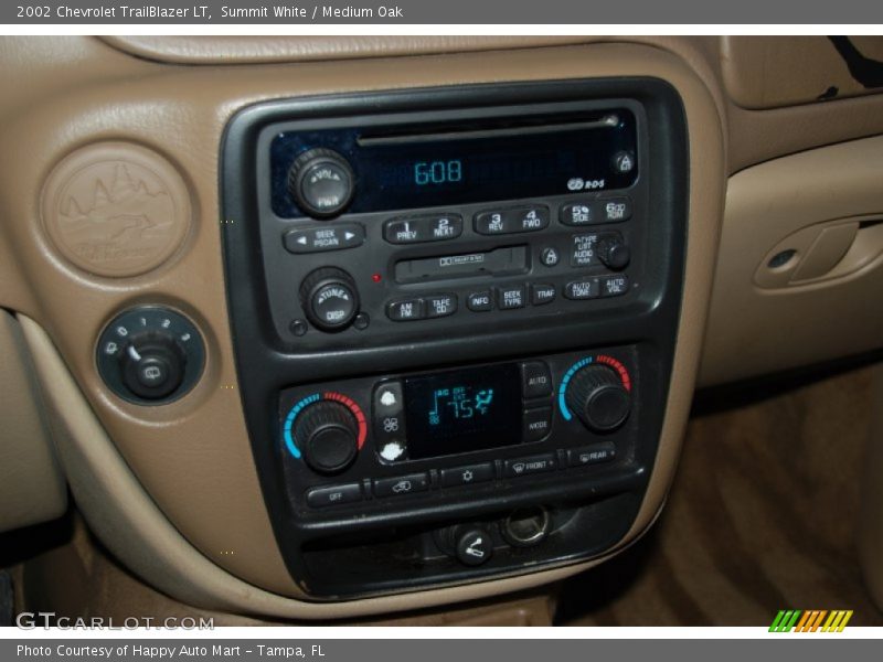 Summit White / Medium Oak 2002 Chevrolet TrailBlazer LT