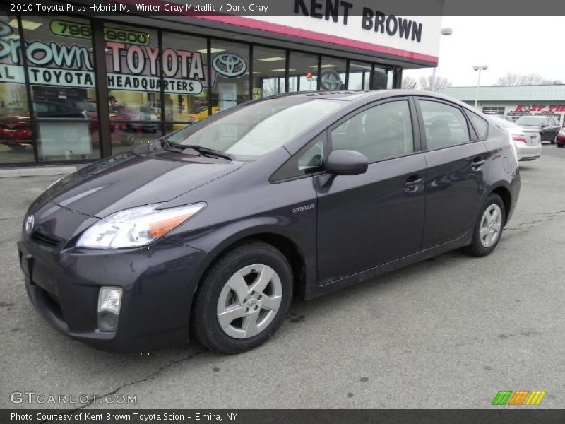 Winter Gray Metallic / Dark Gray 2010 Toyota Prius Hybrid IV