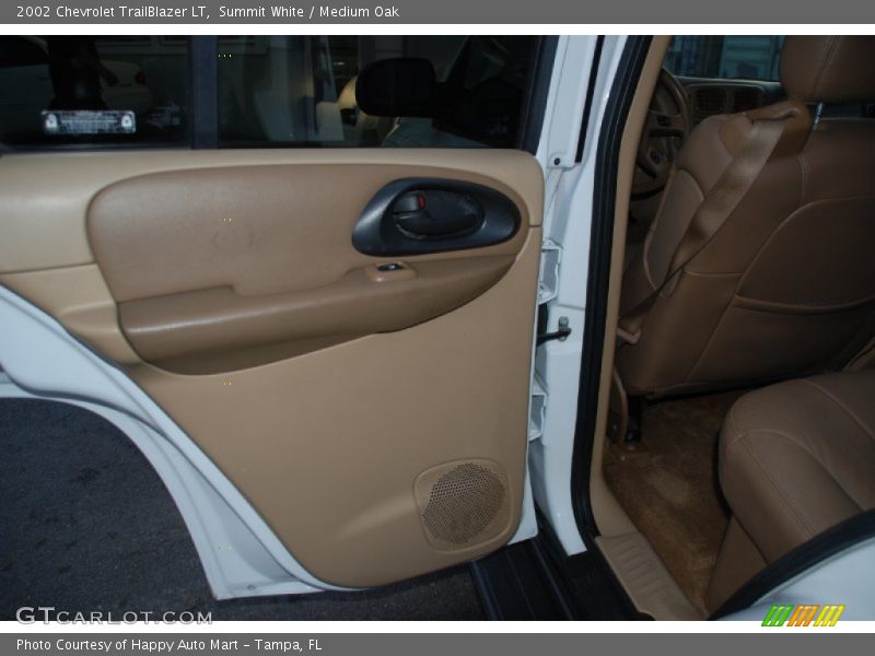 Summit White / Medium Oak 2002 Chevrolet TrailBlazer LT