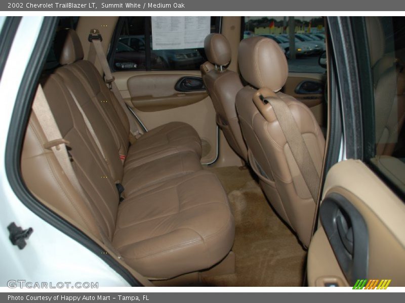 Summit White / Medium Oak 2002 Chevrolet TrailBlazer LT