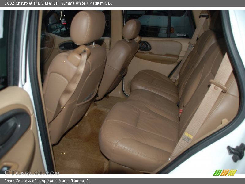 Summit White / Medium Oak 2002 Chevrolet TrailBlazer LT
